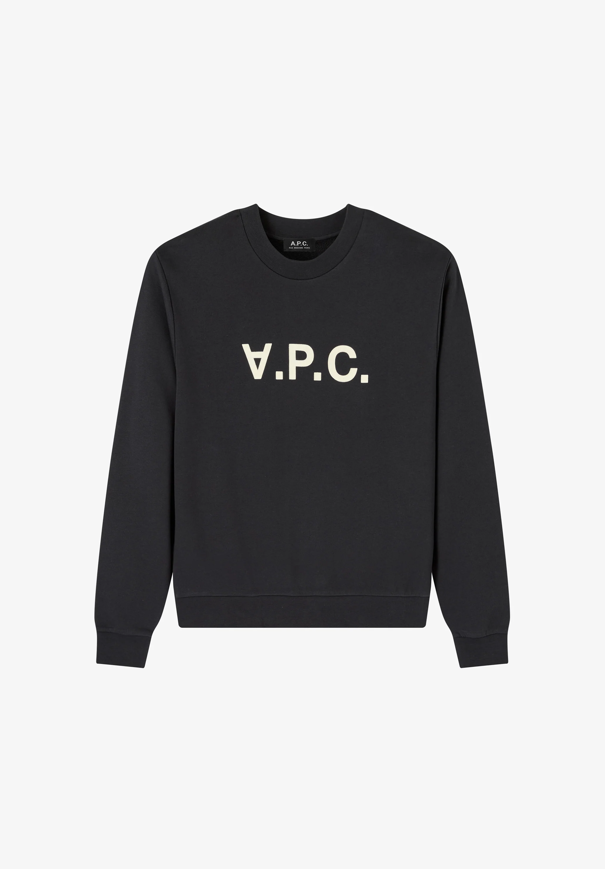 Black sweatshirt with V.P.C. logo