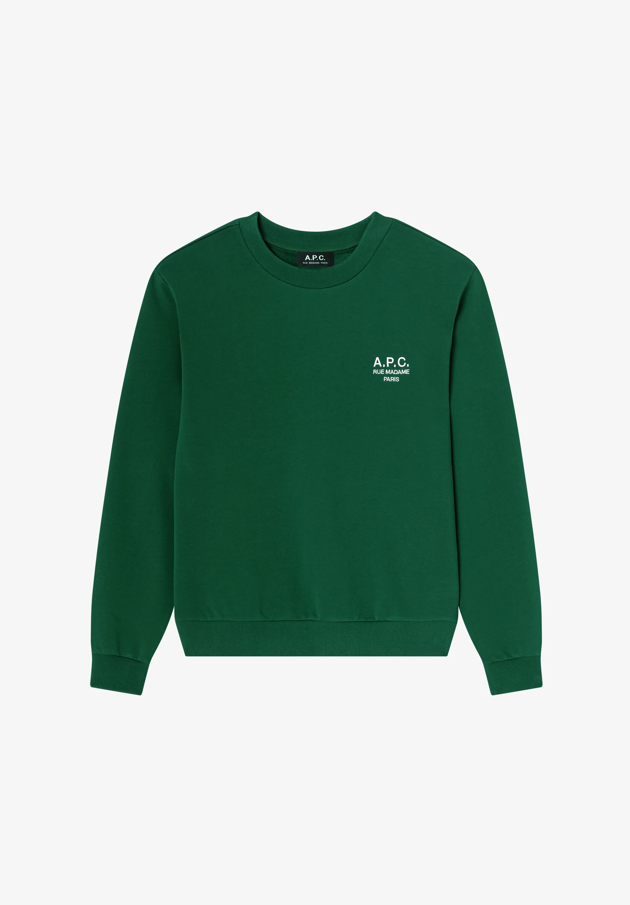 Bleached sweatshirt with A.P.C. Rue Madame logo