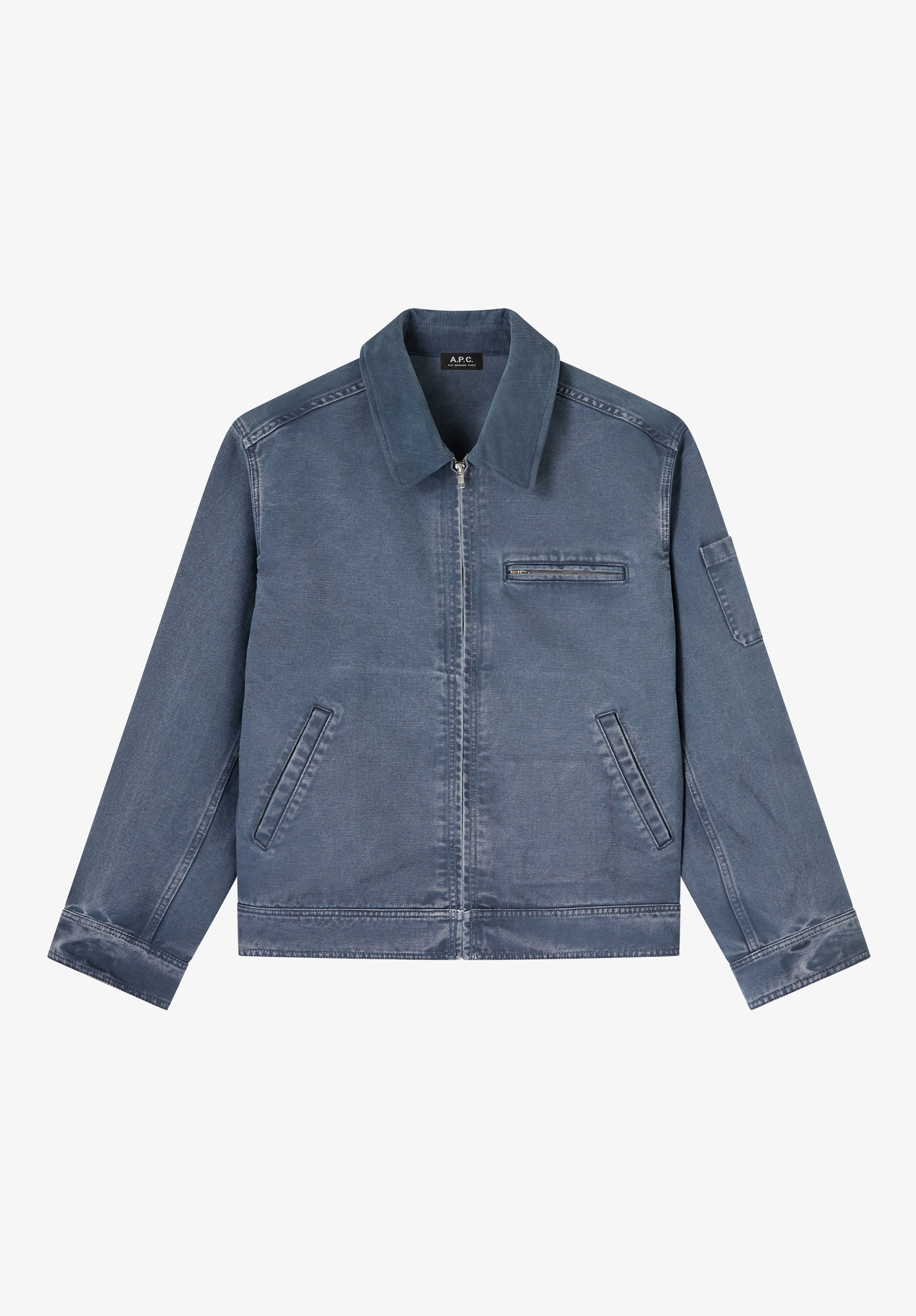 Blue canvas workwear jacket
