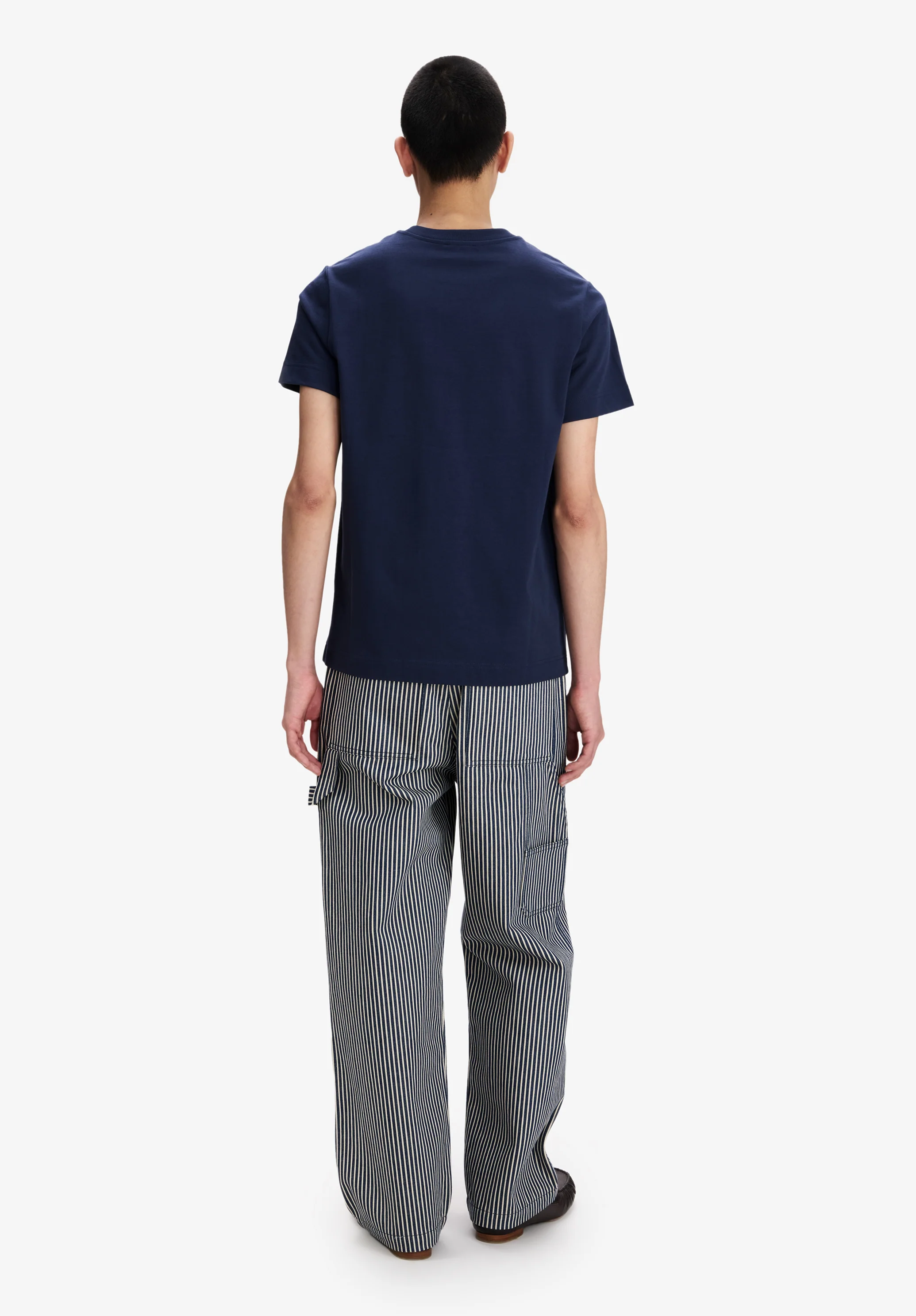 Blue t-shirt with small A.P.C. logo - Image 3