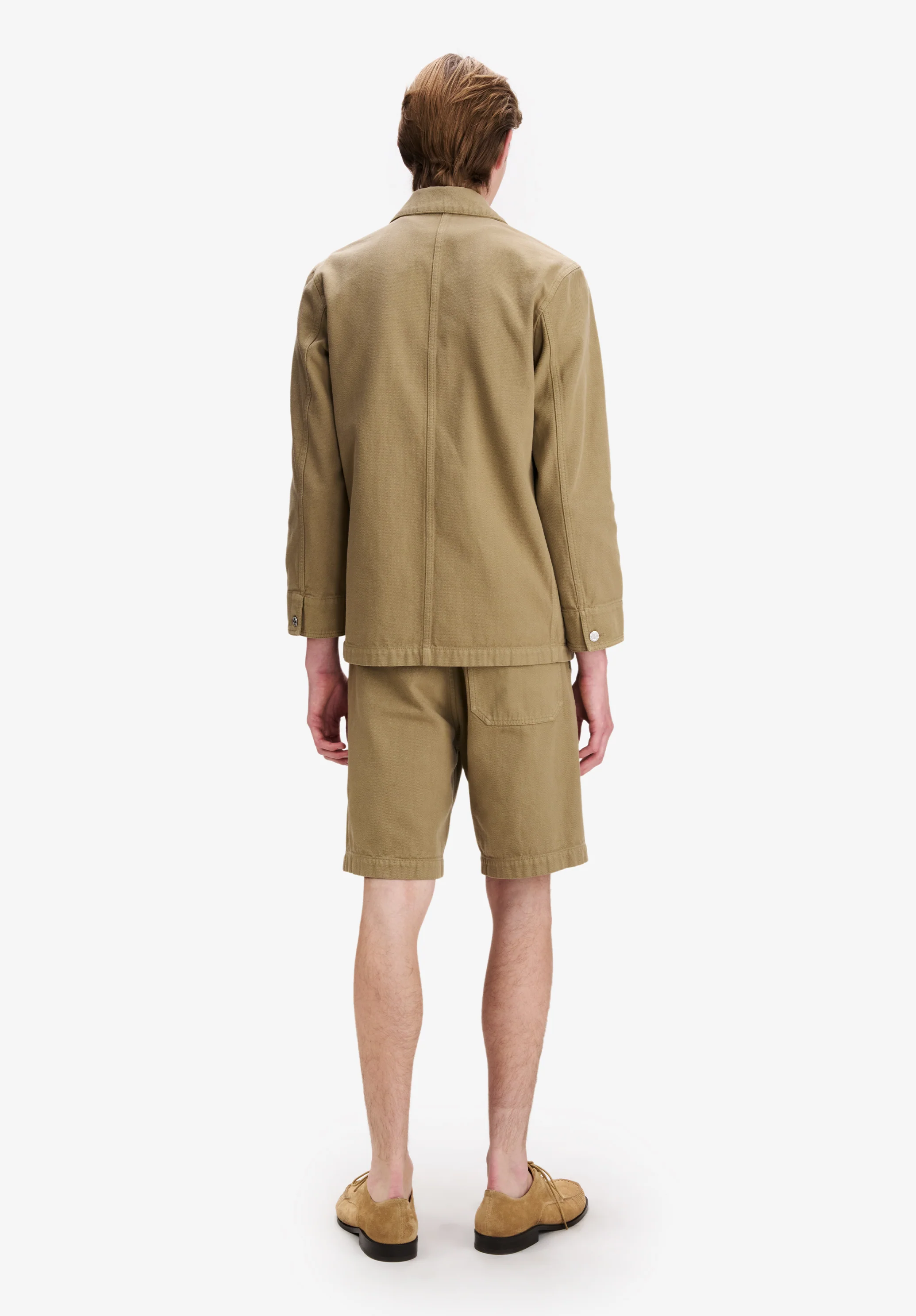 Dark beige workwear jacket - Image 3