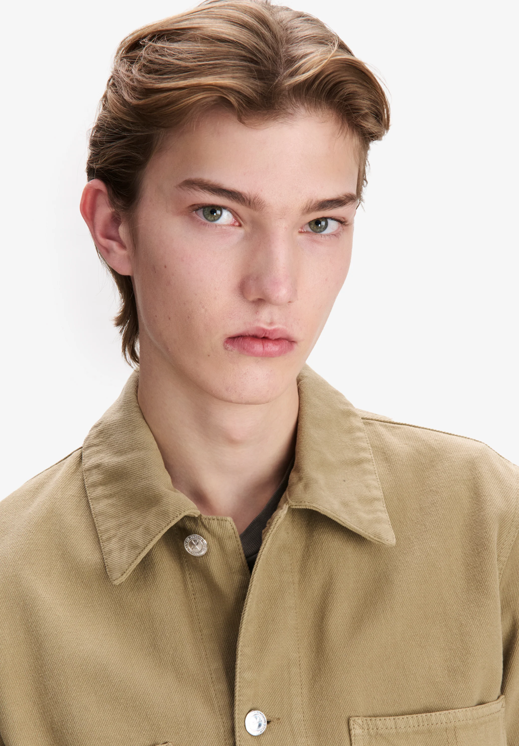 Dark beige workwear jacket - Image 5