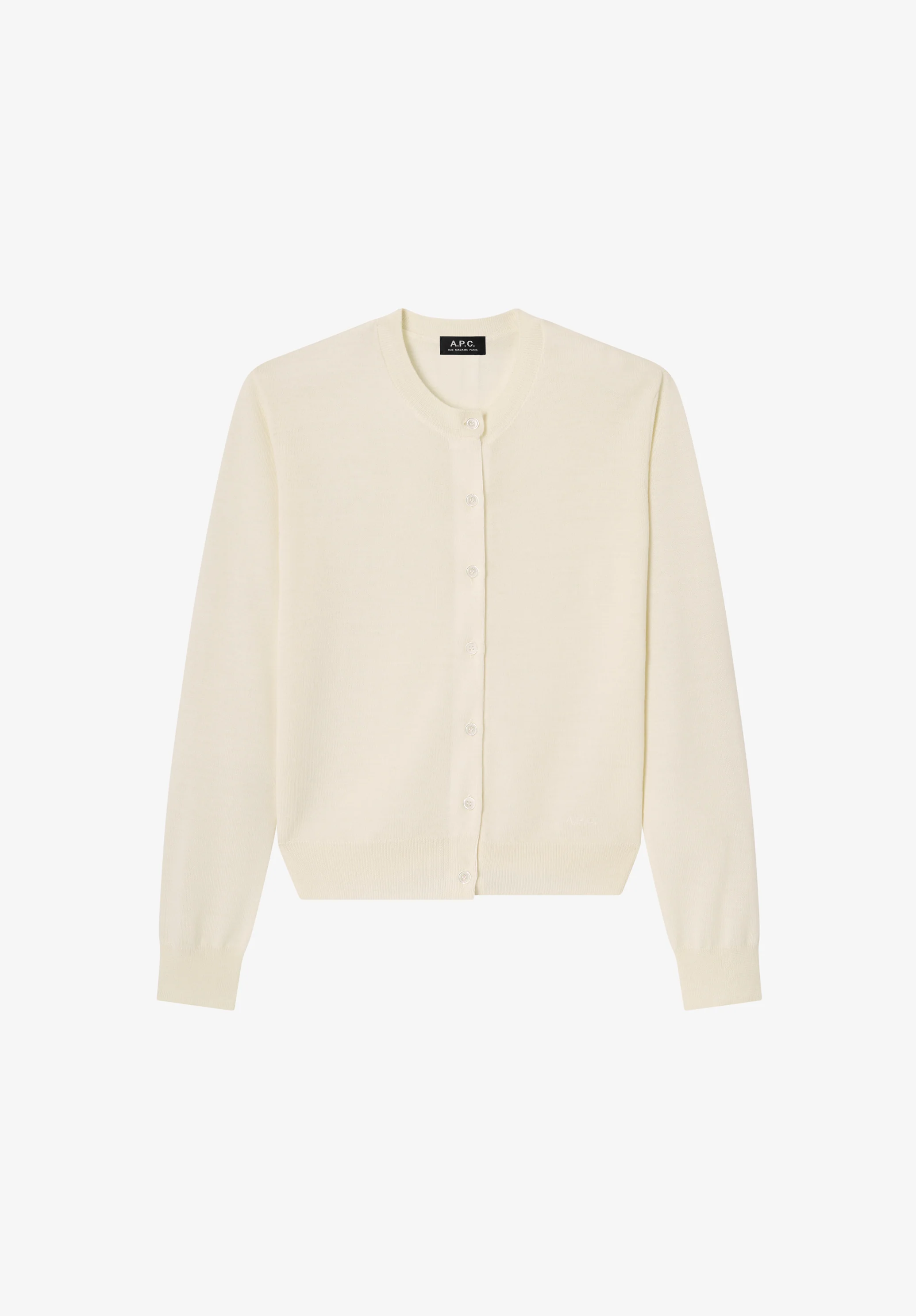 Ecru wool cardigan