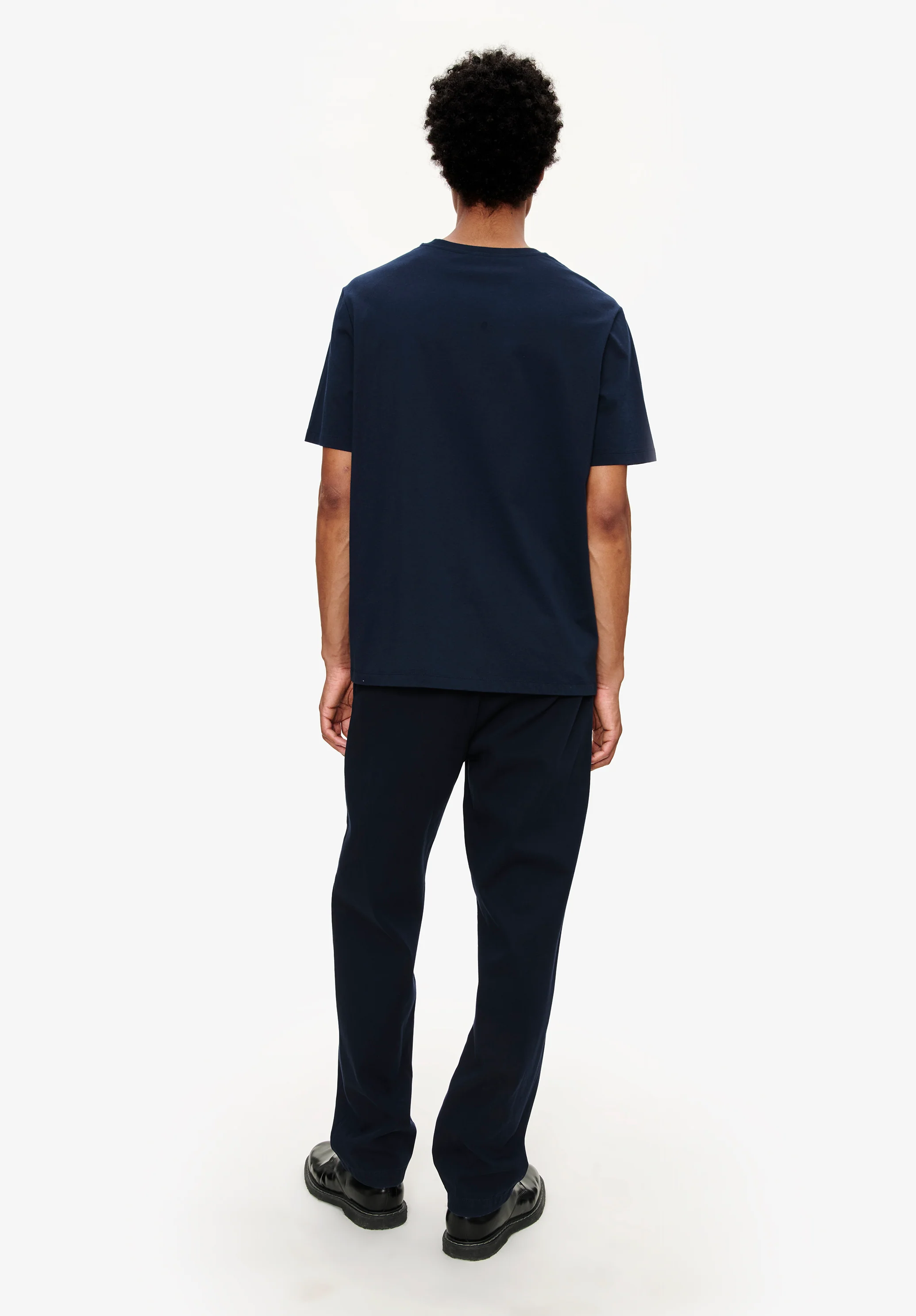 Fitted straight-leg gabardine chinos - Image 2