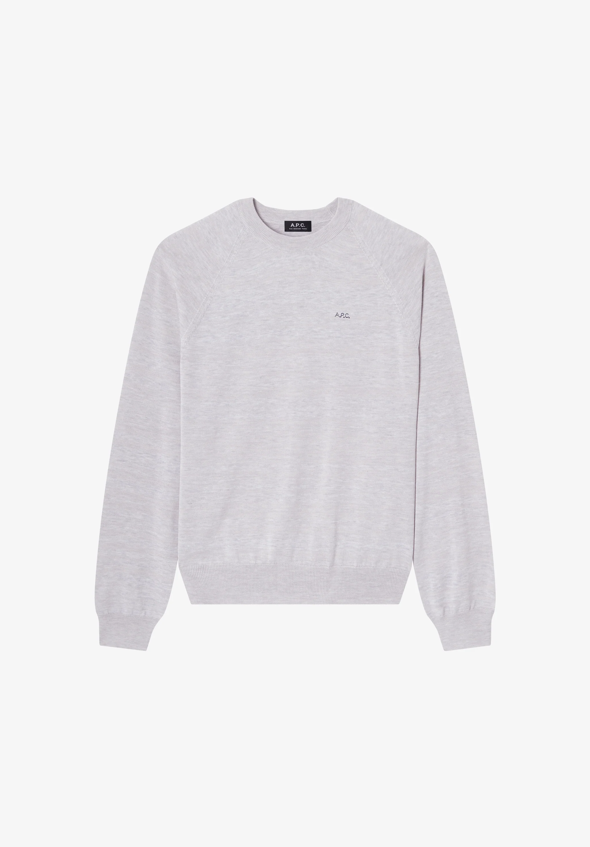 Heather grey raglan-sleeve sweater