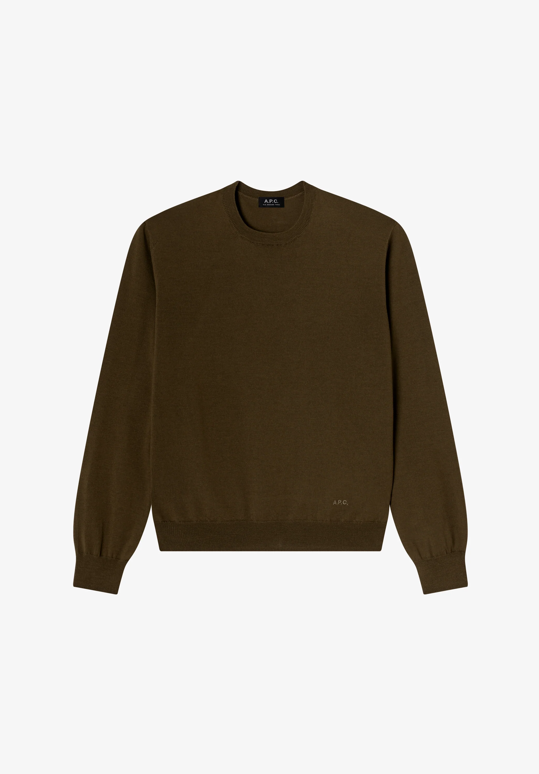 Khaki merino wool sweater