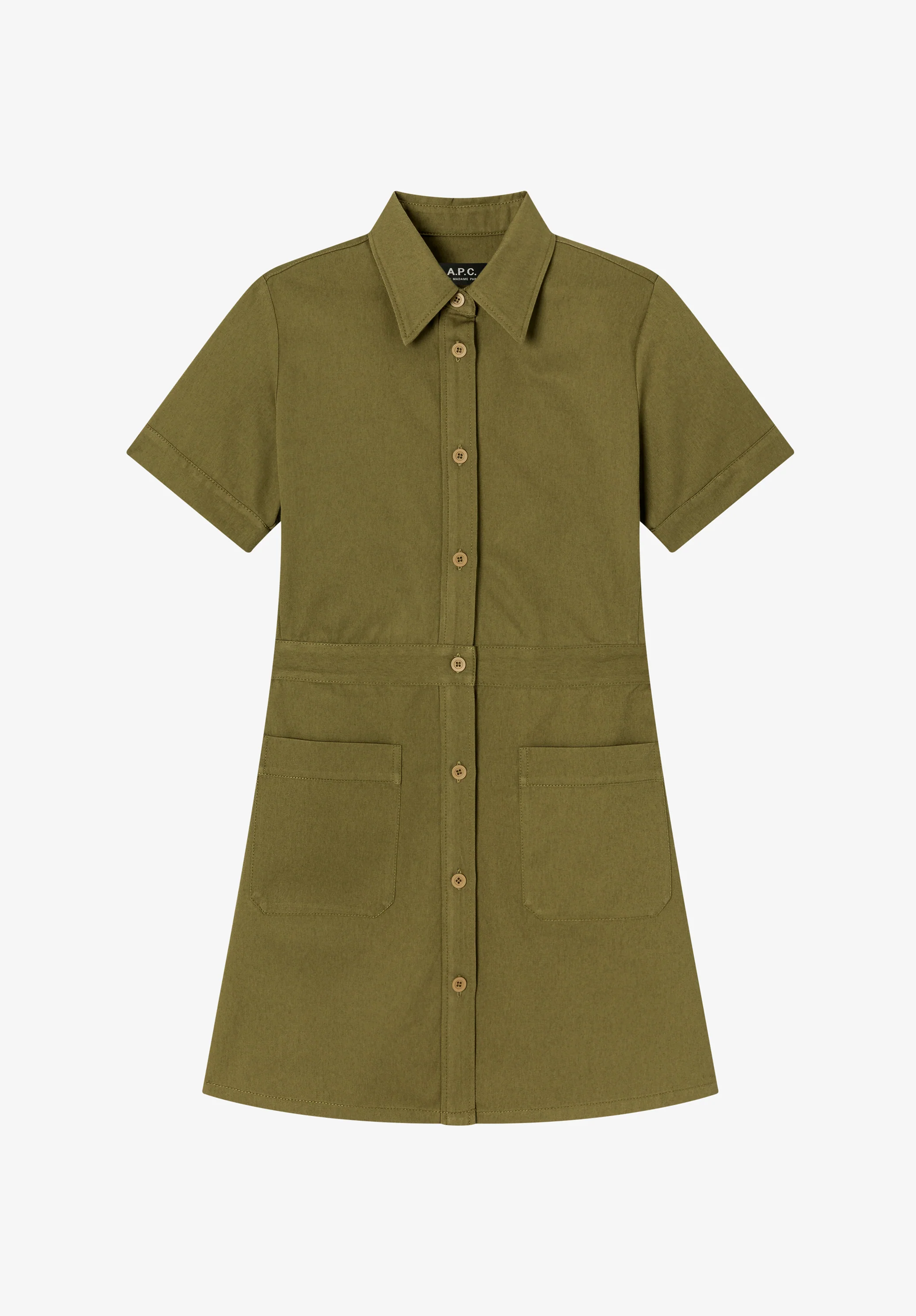 Khaki moleskin dress