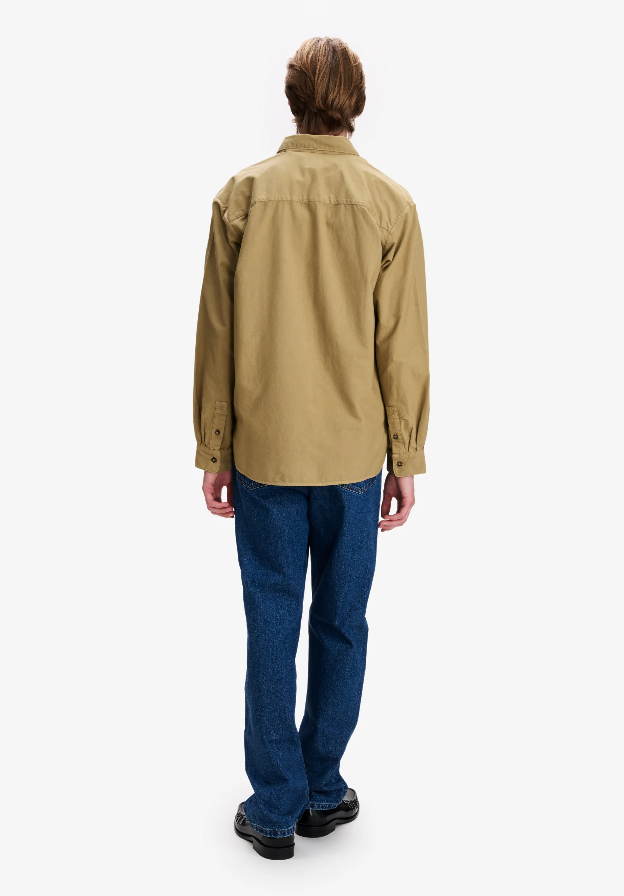 Khaki oxford shirt - Image 3