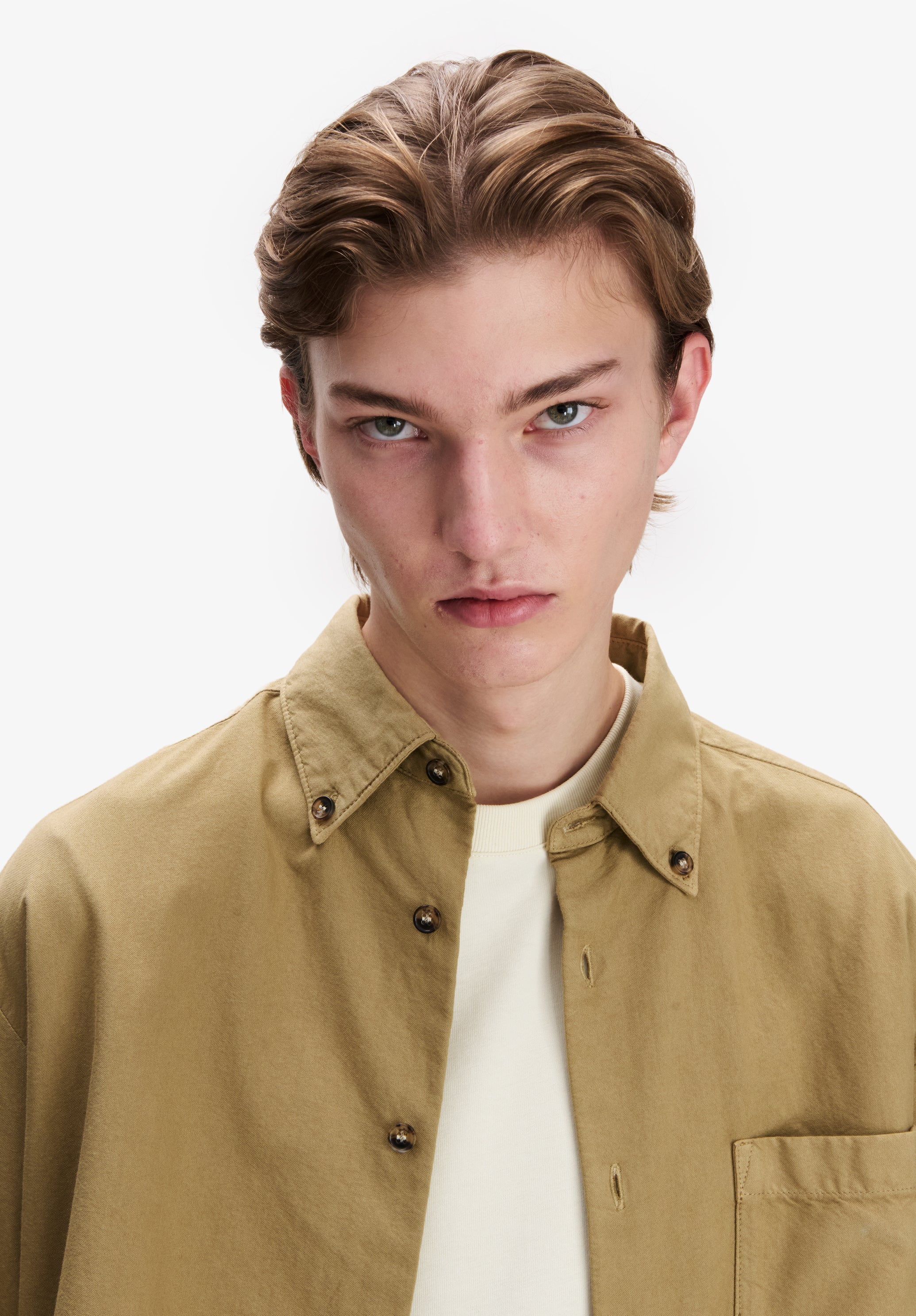 Khaki oxford shirt - Image 5
