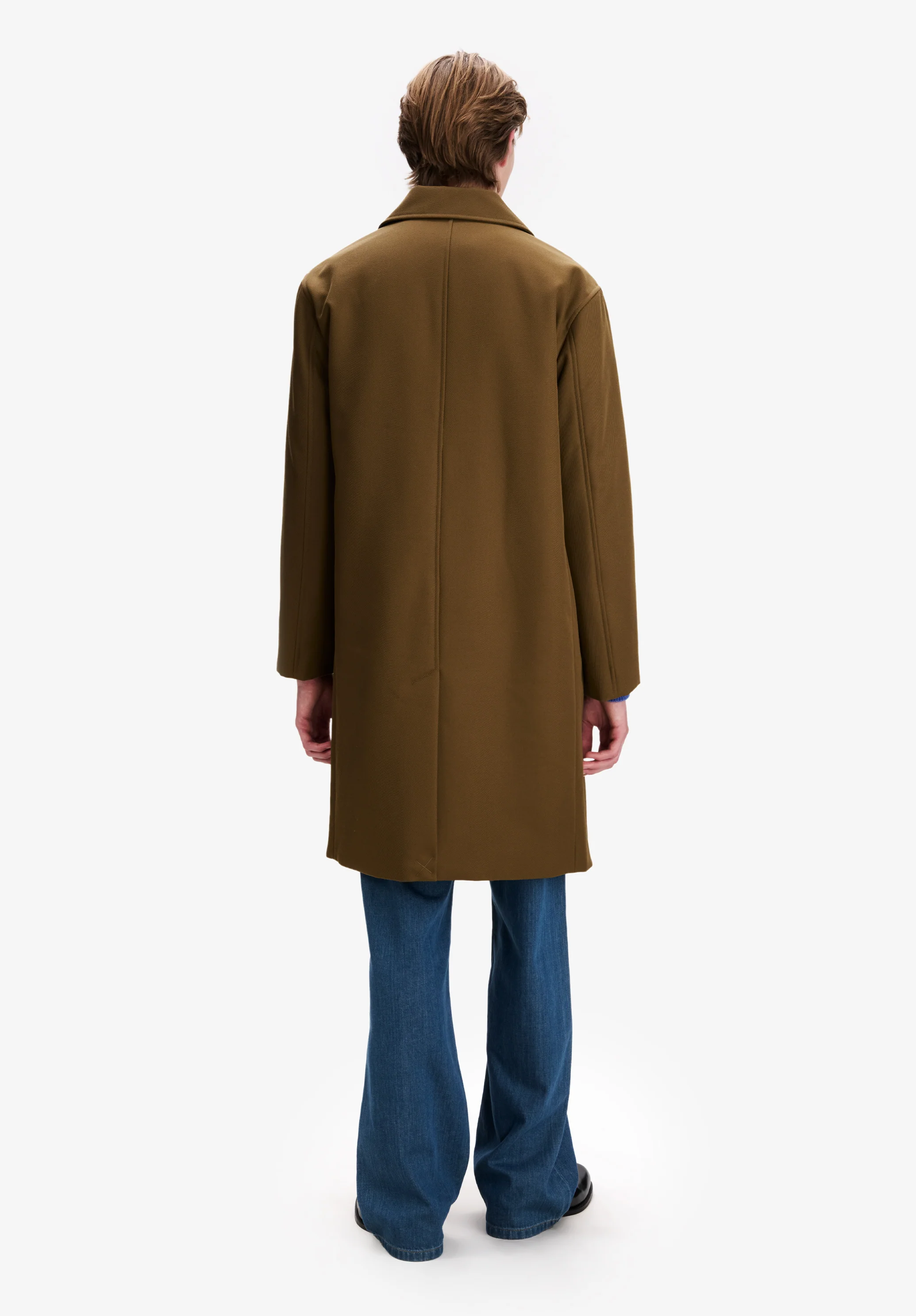 Khaki water-repellent wool mac - Image 3