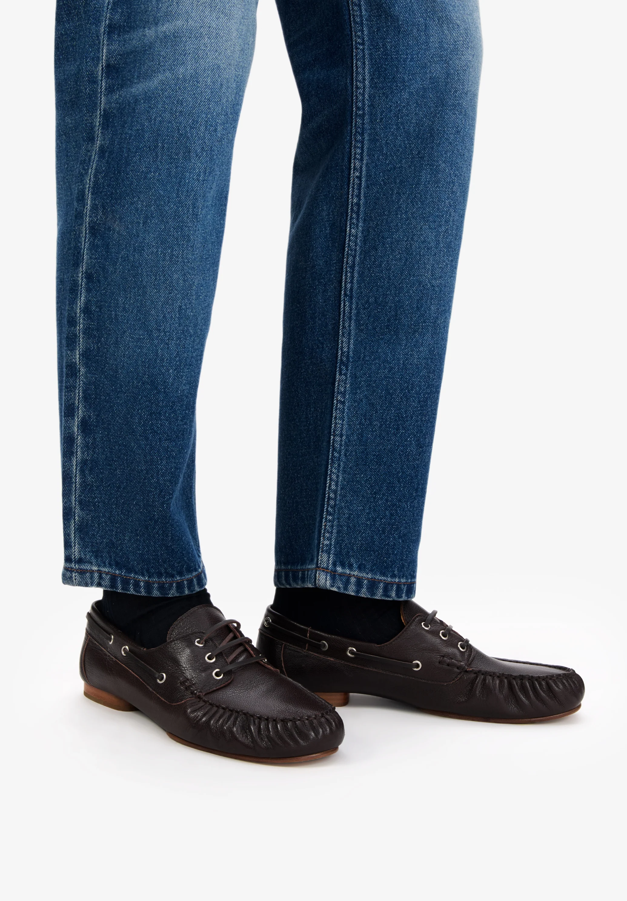 Leather boat shoes - Image 5