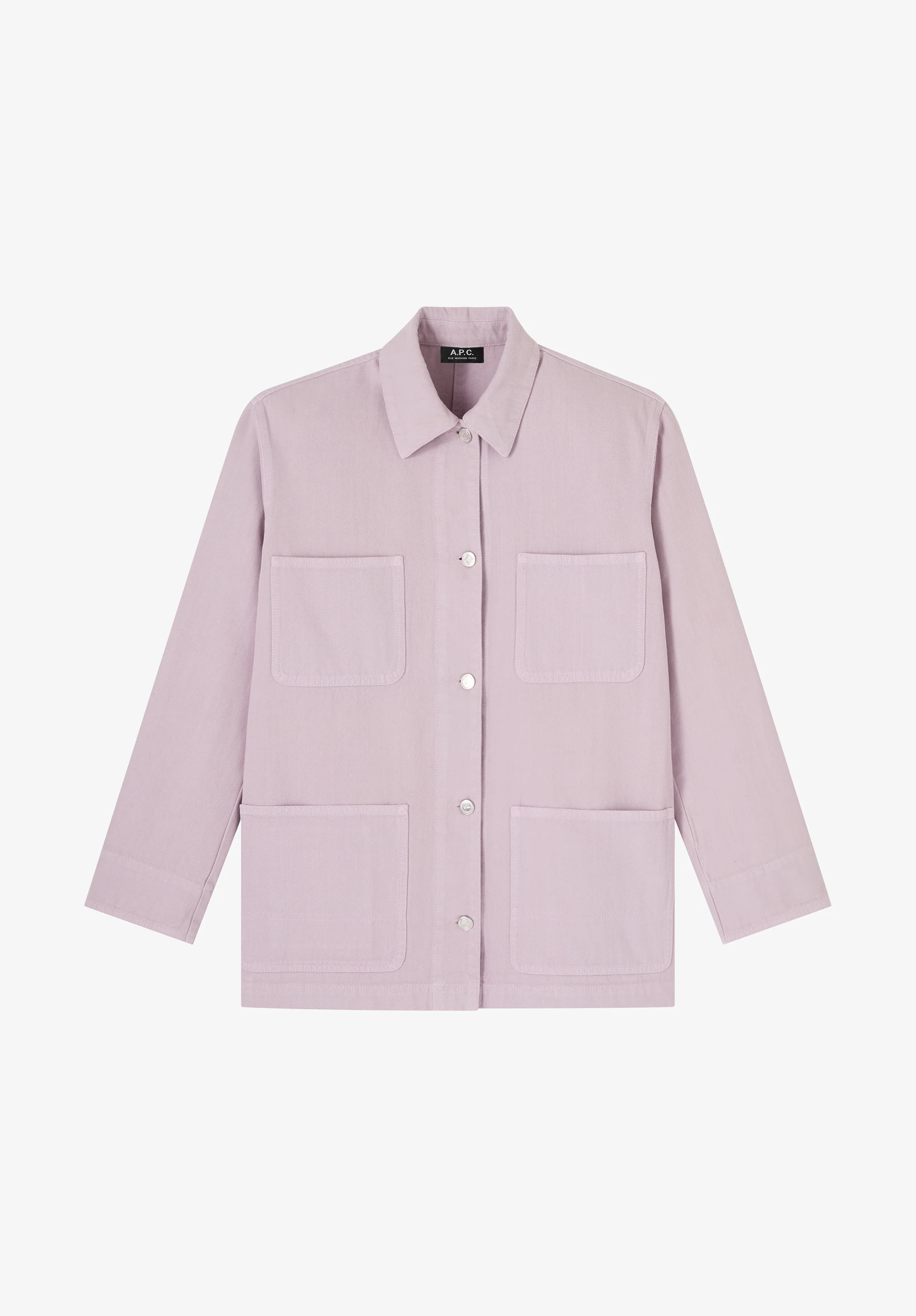 Lilac recycled cotton workwear jacket