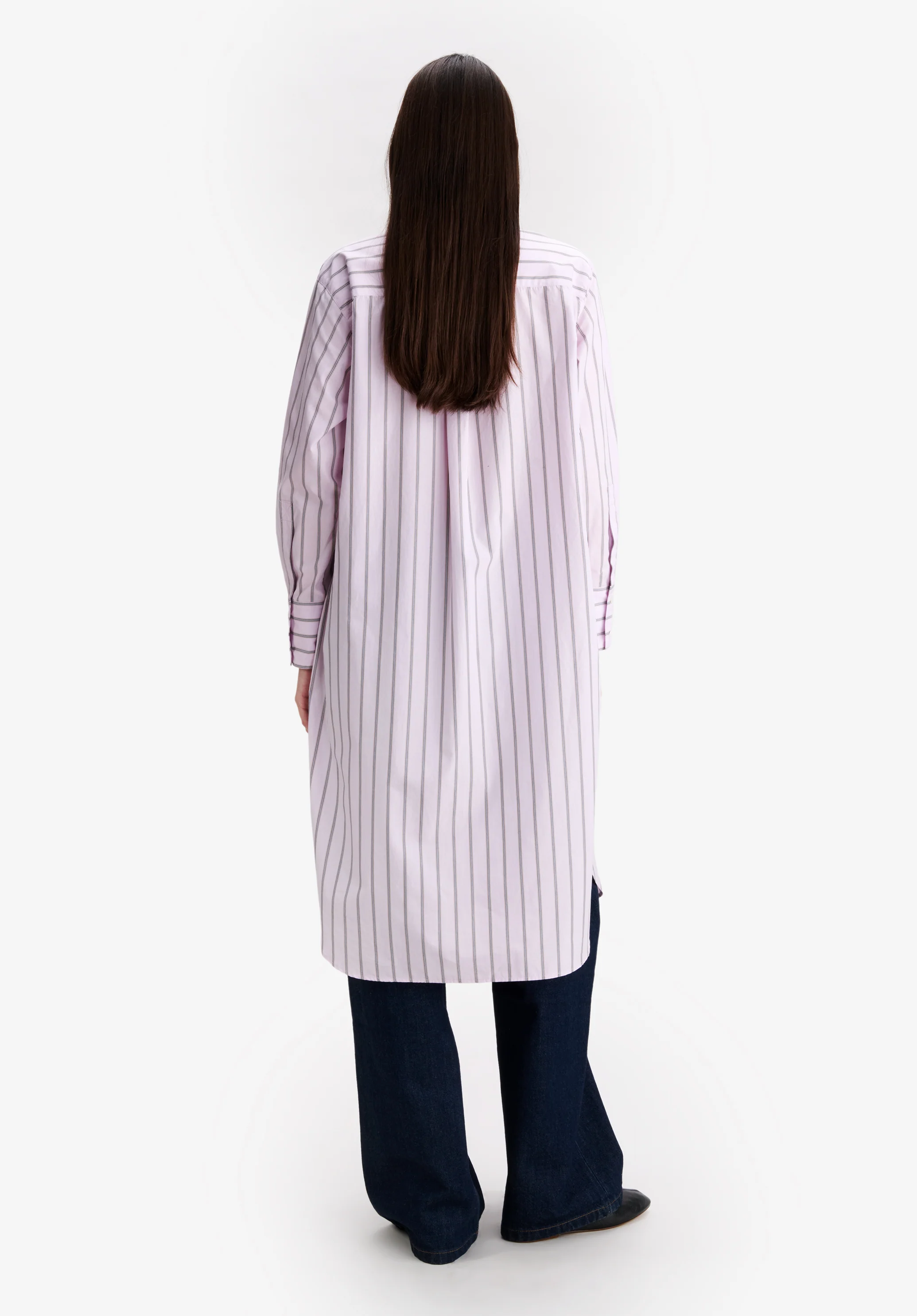 Long pink shirt dress - Image 3