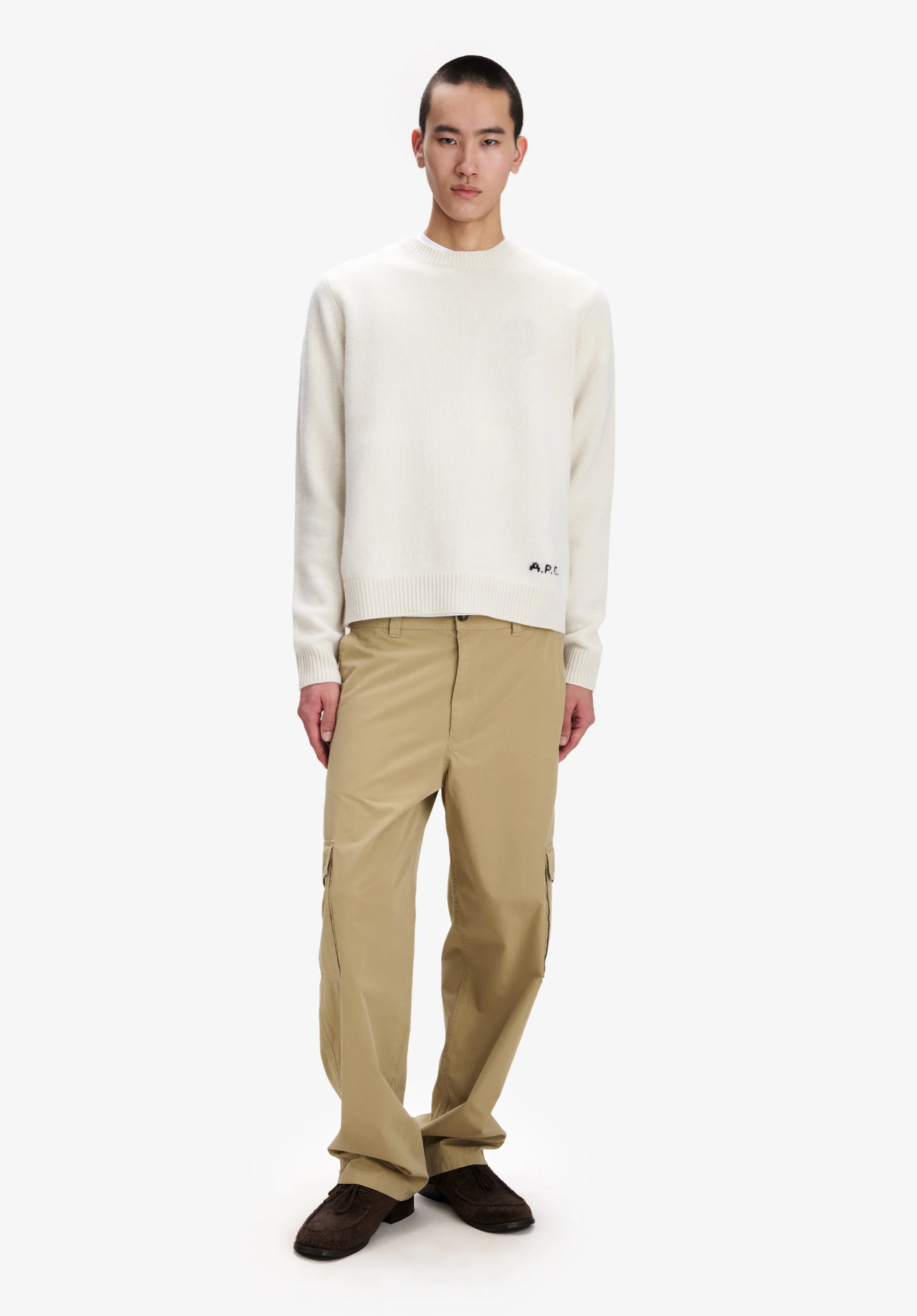 Loose ecru wool sweater - Image 2
