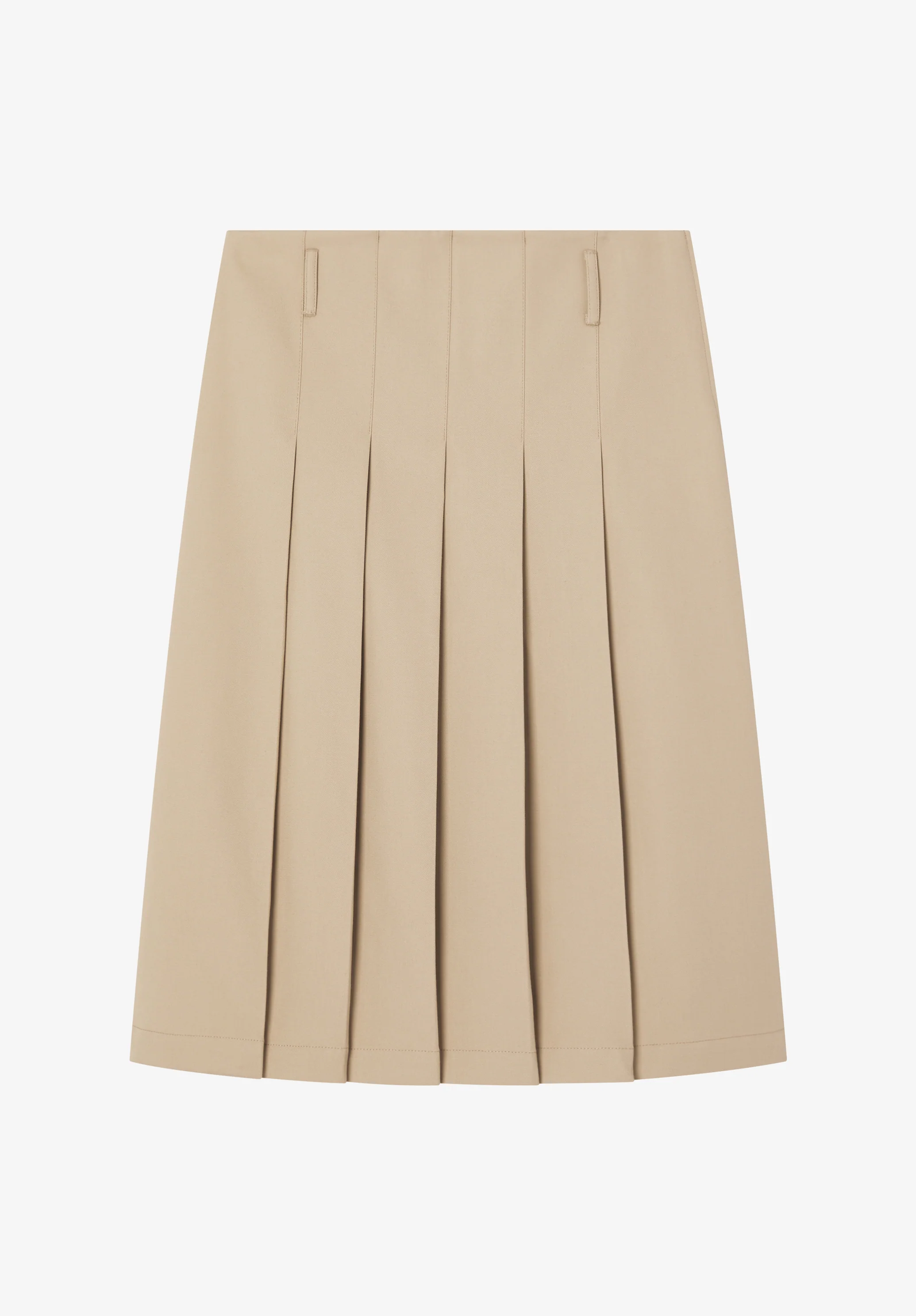 Pleated beige skirt