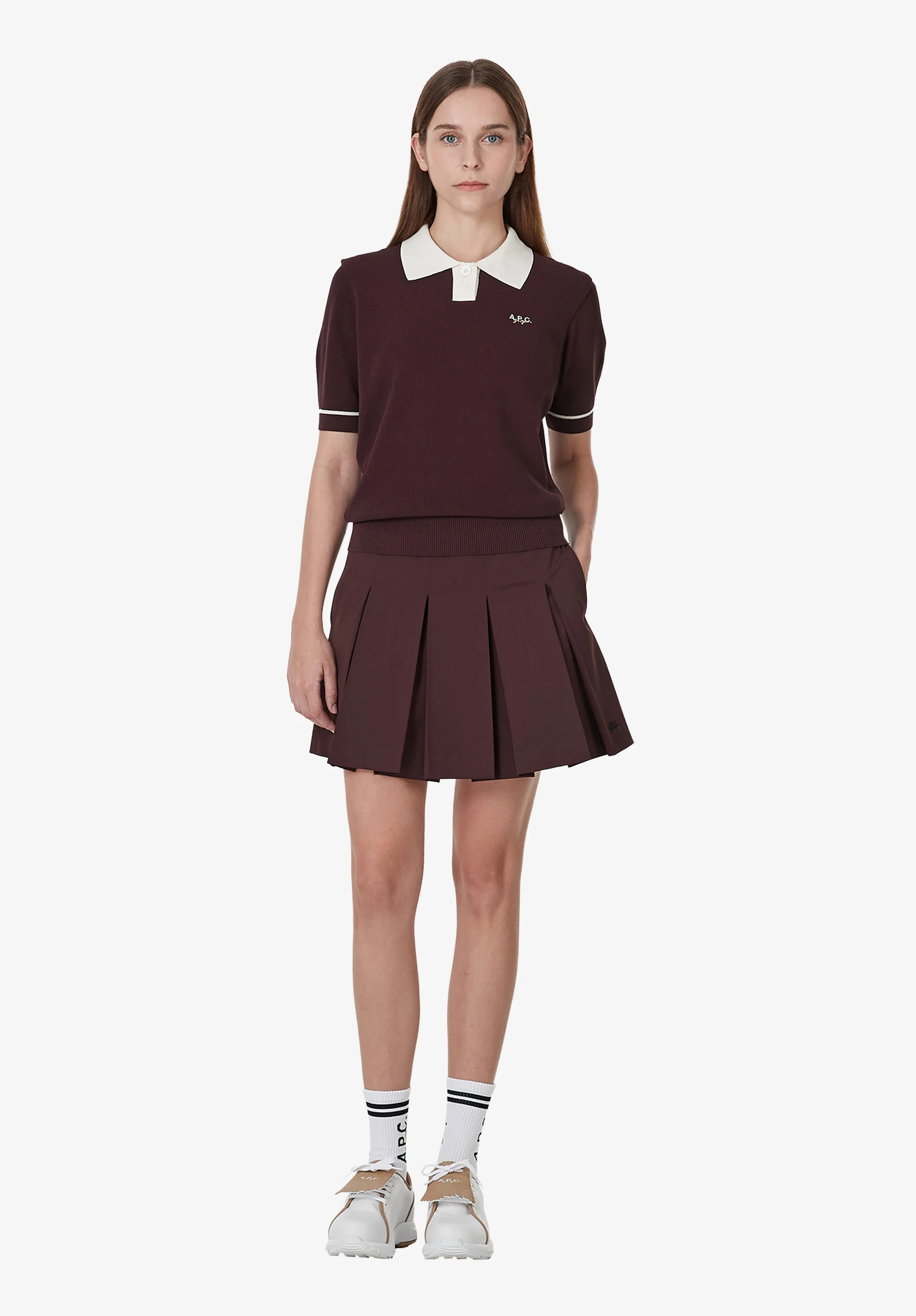 Polo with contrast collar