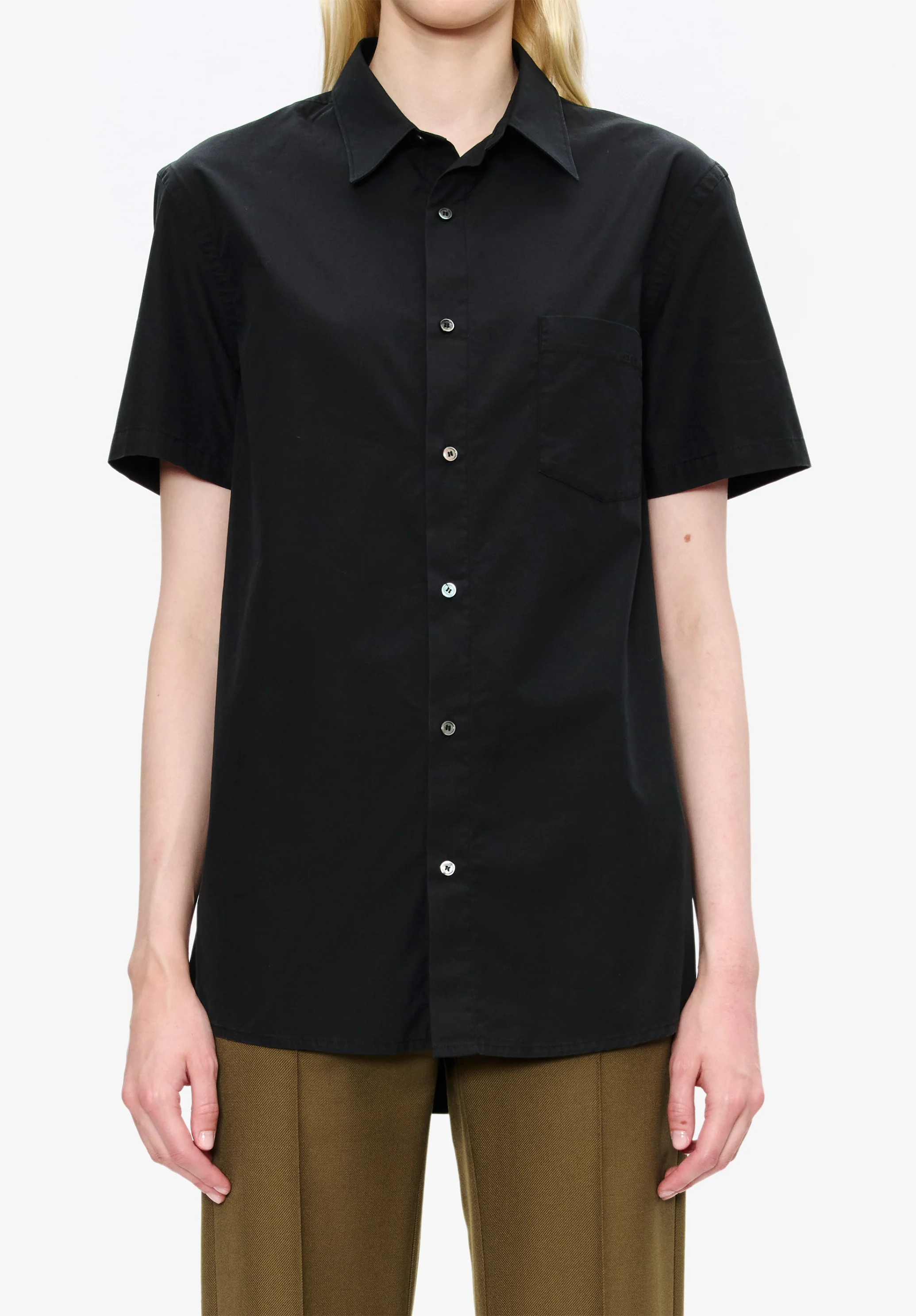 Poplin short-sleeve shirt - Image 7