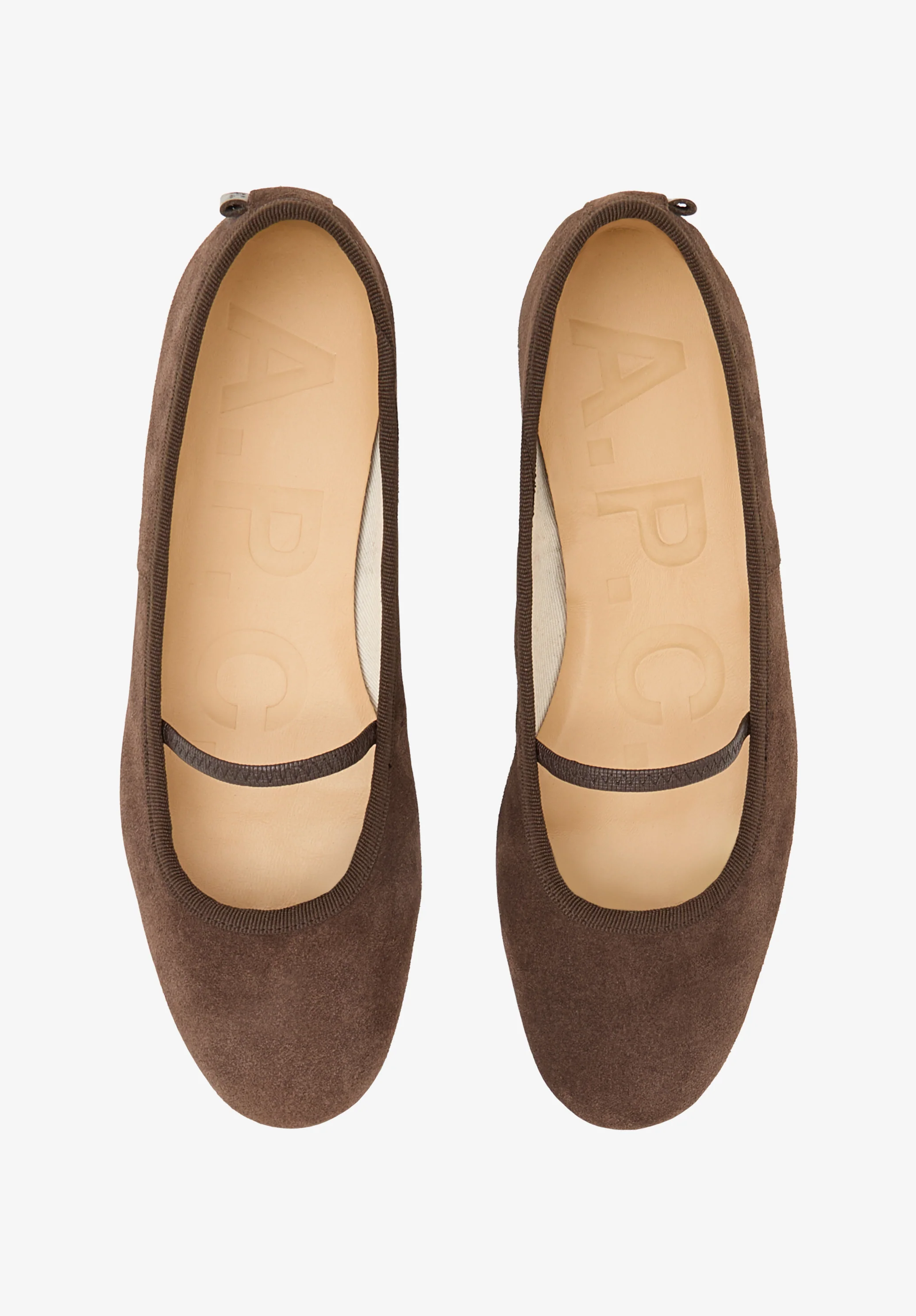 Split leather ballet flats - Image 2