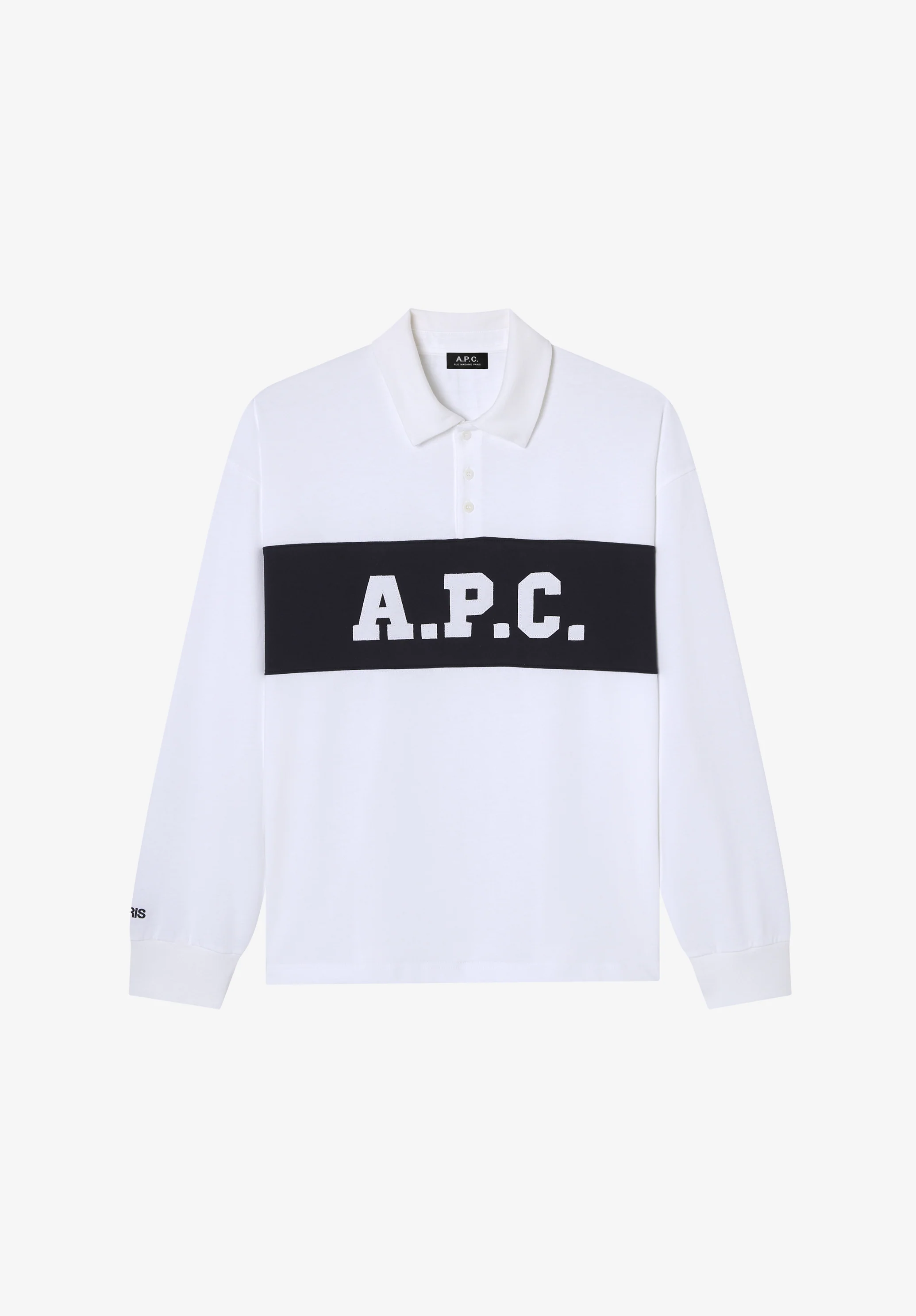 White A.P.C. rugby polo