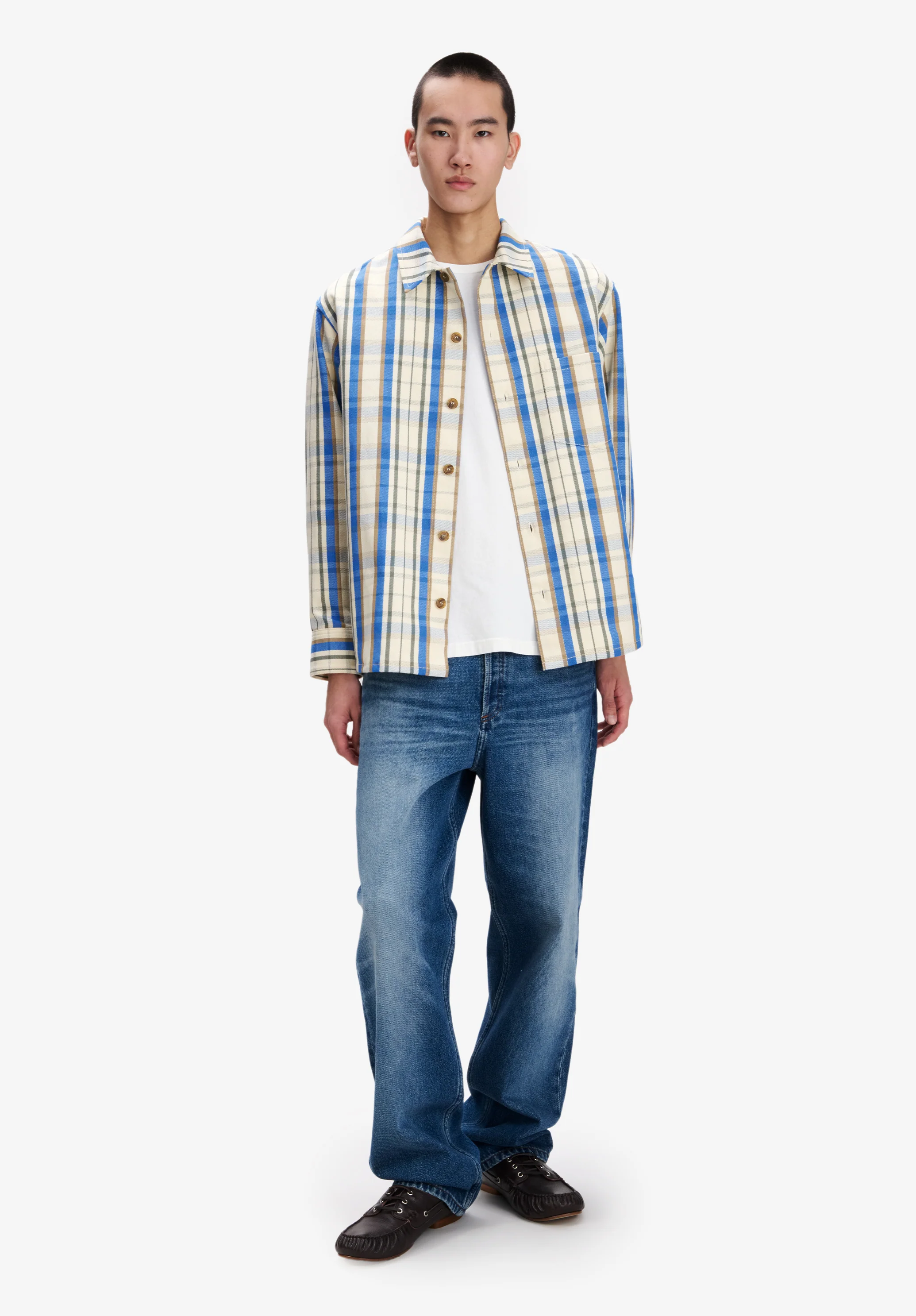 White check overshirt - Image 2